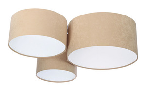 Lampa ledowa sufitowa - plafon Elements 60W E27 beż / bialy 0 Lampa ledowa sufitowa - plafon Elements 60W E27 beż / bialy small 0