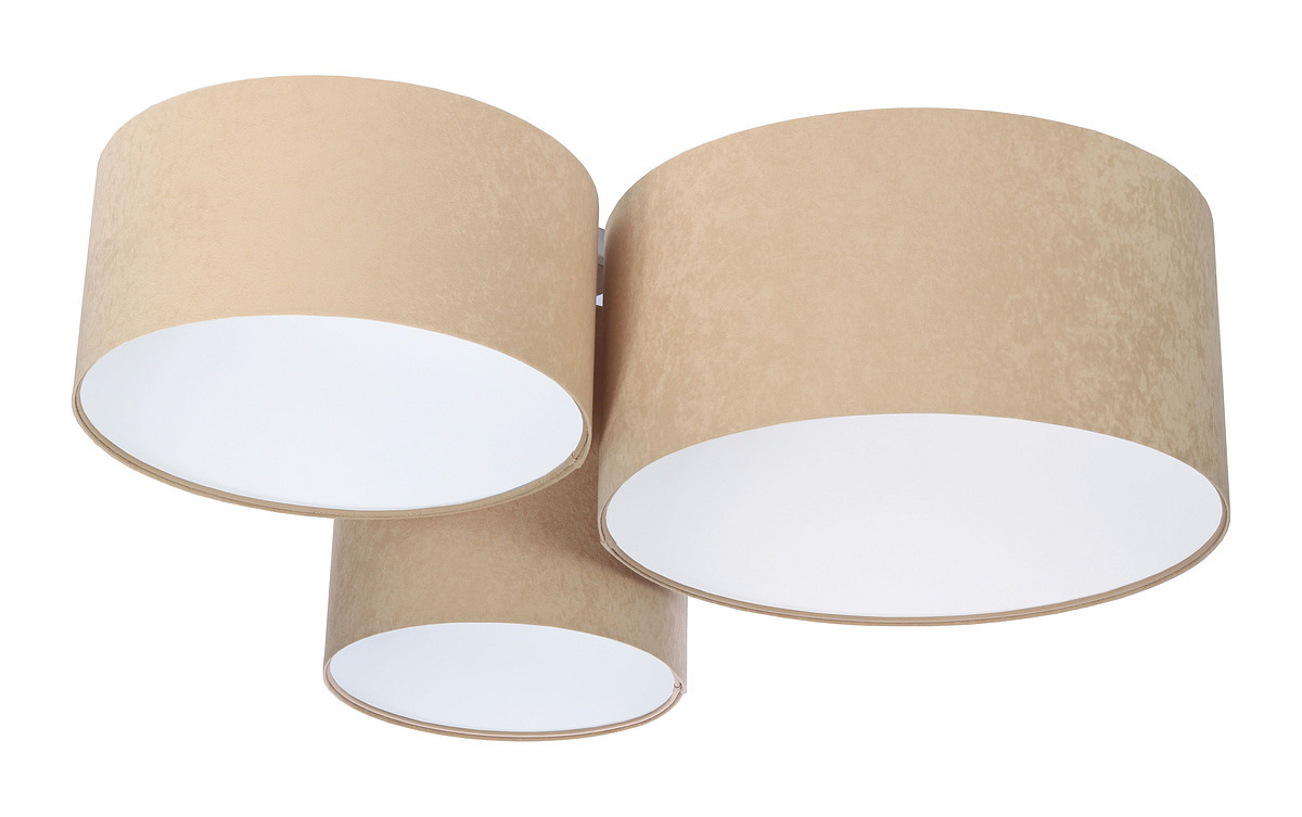 Sprawdź Lampa ledowa sufitowa - plafon Elements 60W E27 beż / bialy Lampa ledowa sufitowa - plafon Elements 60W E27 beż / bialy
