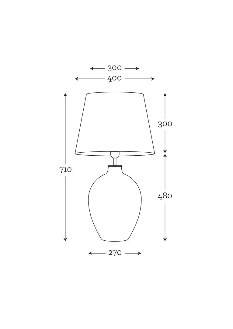 Zobacz Lampa szklana stołowa Luzon Pearl Famlight kremowy / biały E27 60W Lampa szklana stołowa Luzon Pearl Famlight kremowy / biały E27 60W