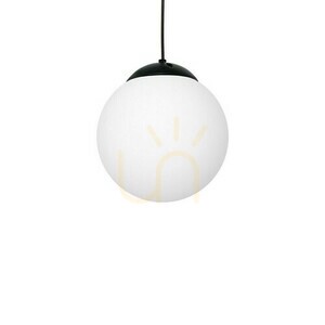 Lampa wisząca LIMA MLP6522 czarna kula szklana 25 cm 1xE27 MILAGRO small 3