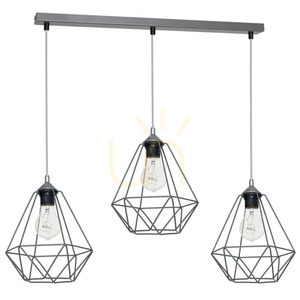 Lampa wisząca BASKET GRAY Milagro 3xE27 szara small 4