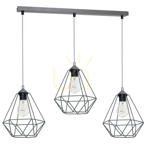 Sprawdź Lampa wisząca BASKET GRAY Milagro 3xE27 szara
