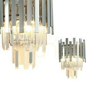 Kryształowy Kinkiet Aspen Chrome 2x E14 small 0