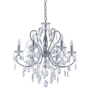 Żyrandol Italux Barocco Chrom Kryształowy 6xE14 MD72709-6A small 0