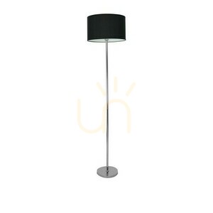 Lampa podłogowa Milagro Casino czarno-chromowana 1xE27, 155 cm small 1