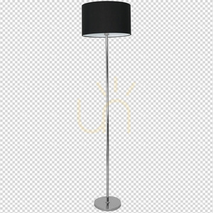 Lampa podłogowa Milagro Casino czarno-chromowana 1xE27, 155 cm small 7