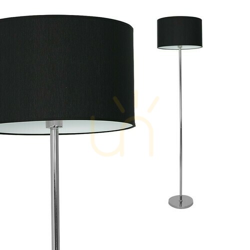 Sprawdź Lampa podłogowa Milagro Casino czarno-chromowana 1xE27, 155 cm