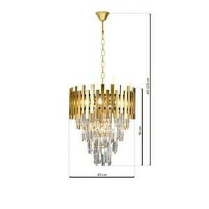 Kryształowy Żyrandol Aspen Ii Gold 6x E14 small 6