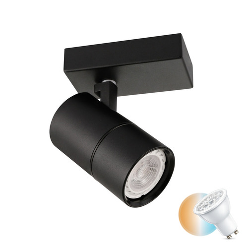 Sprawdź Reflektorek Italux Laconi czarny GU10 LED 35W SPL-2813-1B-BL