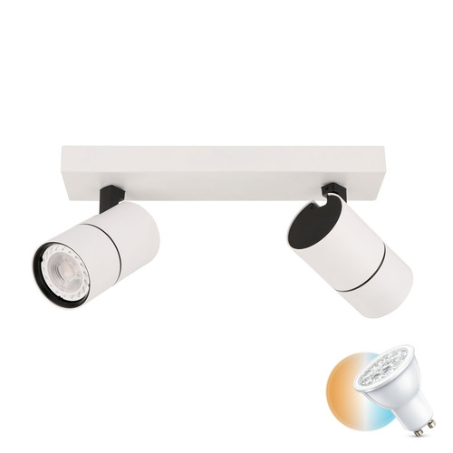 Sprawdź Reflektorek Italux biały 2x GU10 LED Laconi SPL-2813-2B-WH