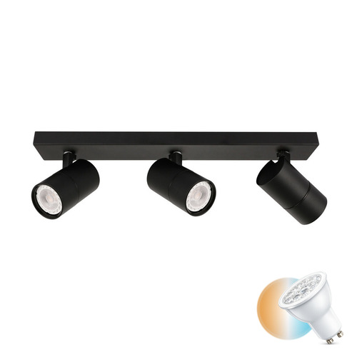 Sprawdź Reflektorek Italux Laconi czarny GU10 3-punktowy SPL-2813-3B-BL
