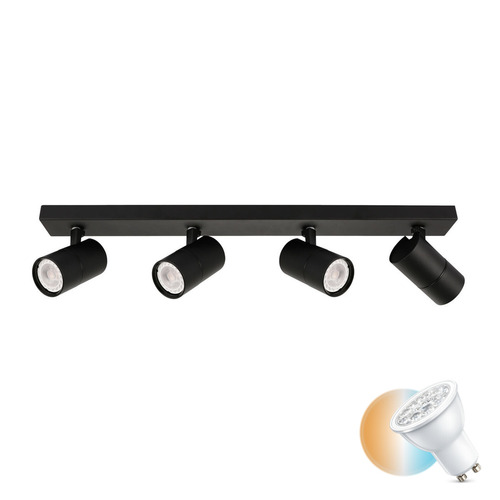 Sprawdź Reflektorek Italux Laconi czarny GU10 4-punktowy SPL-2813-4B-BL