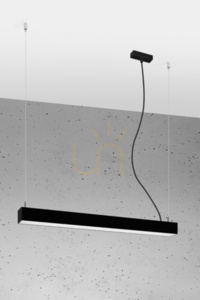 Lampa wisząca PINNE 67 czarna 4000K  - THORO small 0