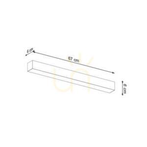 Kinkiet PINNE 67 szary 3000K  - THORO small 11