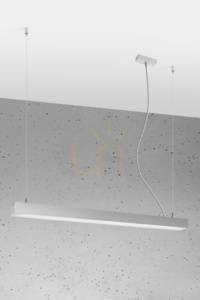 Lampa wisząca PINNE 90 szara 3000K  - THORO small 0