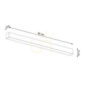 Kinkiet PINNE 90 czarny 4000K  - THORO small 11