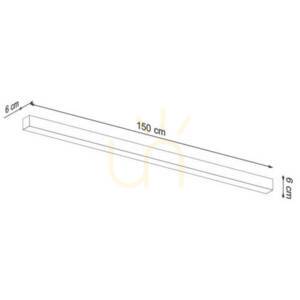 Plafon PINNE 150 czarny 3000K  - THORO small 11