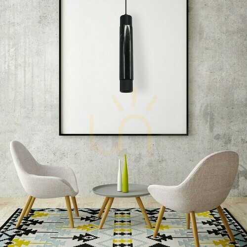 Sprawdź Lampa wisząca Milagro MARBLE Black ML6339 1xGU10, czarna z marmurem