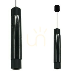 Lampa wisząca Milagro MARBLE Black ML6339 1xGU10, czarna z marmurem small 0