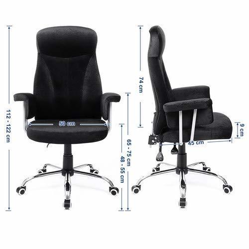 Obejrzyj Elegancki Fotel Biurowy Tkanina Aksamitna OBG41B Elegancki Fotel Biurowy Tkanina Aksamitna OBG41B