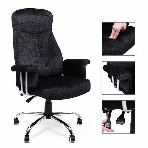 Sprawdź Elegancki Fotel Biurowy Tkanina Aksamitna OBG41B
