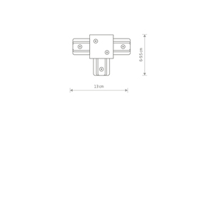 Akcesorium Do Szynoprzewodów PROFILE RECESSED T CONNECTOR 8835 Nowodvorski small 1