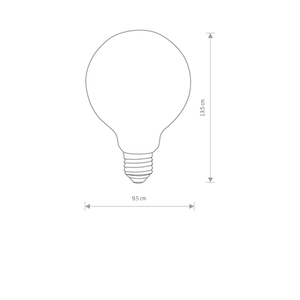 Żarówka LED Nowodvorski BULB GLASS BALL 9177 E27 8 W 3000 K 840 lm small 1