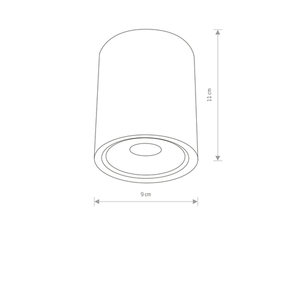 Plafon zewnętrzny downlight EDESA LED M 9107 7W - Nowodvorski small 1