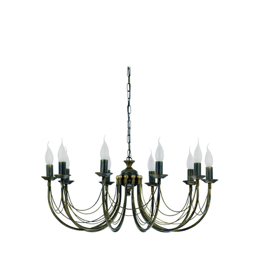 Sprawdź Żyrandol Nowodvorski ARES X 206 czarno-złoty 10xE14 72 cm