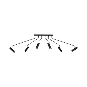 Lampa sufitowa EYE SUPER VI 6505 Nowodvorski czarna 6xGU10 rozpiętość 60-192 cm small 0