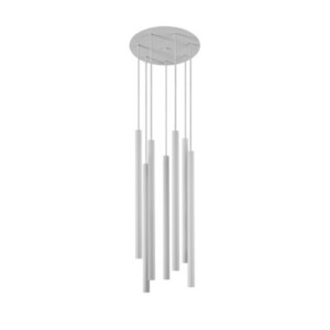 Lampa wisząca Nowodvorski LASER VII 8918 biała 7 × G9 small 0