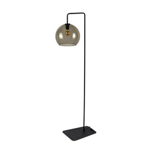Lampa podłogowa Nowodvorski MONACO 8794 czarna szkło dymione 1xE27 160 cm small 0