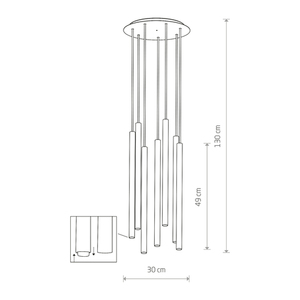 Lampa wisząca sople LASER 490 8920 Nowodvorski small 1