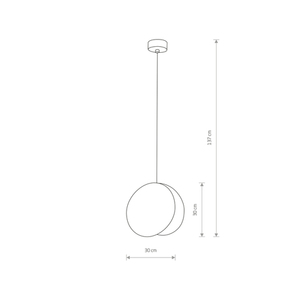 Czarna lampa wisząca Nowodvorski WHEEL I 9033 sklejka Ø30 cm E27 LED 10 W small 1