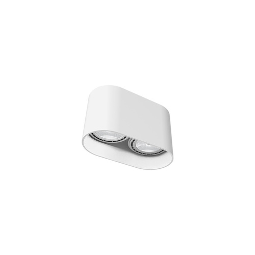 Sprawdź Lampa punktowa natynkowa Nowodvorski OVAL 9241 biała 2×GU10 ES111