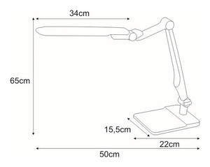Lampka biurkowa K-BL1207 srebrna z serii MICA 1 Lampka biurkowa K-BL1207 srebrna z serii MICA small 1