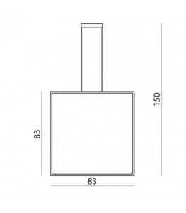 Żyrandol LED Ramko Akira Vertical 83x83 45W 3000K 1930lm 66299 small 1