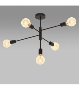Plafon Ramko ALTA czarny/biały 5xE27 LED 90x57 cm small 0