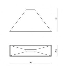 Lampa wisząca Ramko LED 30W regulowana wysokość biała czarna 67029 small 3