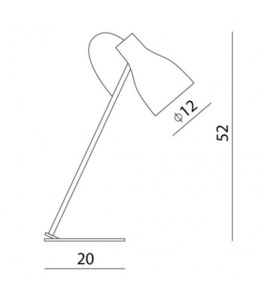 Lampka stołowa Ramko LOTTA czarna 52 cm SKU 66145 small 3