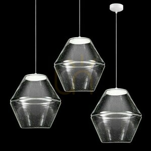 Lampa wisząca Ramko Molino 66339 biała LED 10W 3000K regulowana wysokość small 0