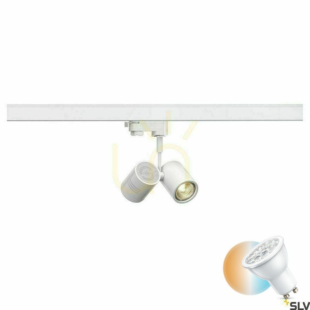 Sprawdź Reflektor szynowy 3-fazowy SLV BIMA II biały 2xGU10 152231 Reflektor szynowy 3-fazowy SLV BIMA II biały 2xGU10 152231