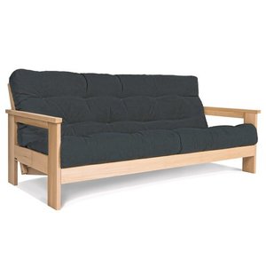 Sofa rozkładana WoodMan Mexico z drewna bukowego, grafitowa, SKU 100626 small 0