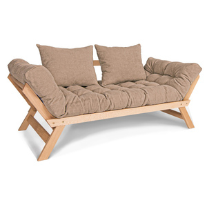 Sofa rozkładana WoodMan z litego drewna bukowego beżowa WUA-00374 small 0