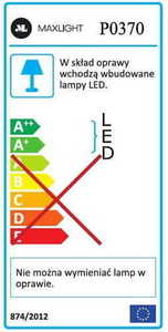 Lampa wisząca Max Light Luxury P0370D złota LED 110 cm small 3
