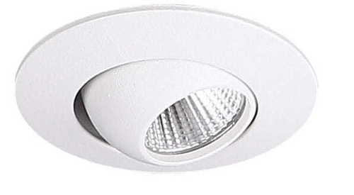 Sprawdź Oprawa wpuszczana Max Light Yuca Round Tilted H0104 biała LED 3W 3000K