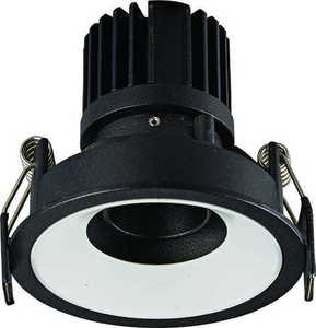 Oprawa wpuszczana LED Max Light Galexo H0107 czarna 7W 3000K 9,2 cm small 0