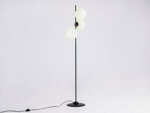 Czarna lampa podłogowa CustomForm BOBLER LP048BOBLFL-02 3×E27 155 cm small 3