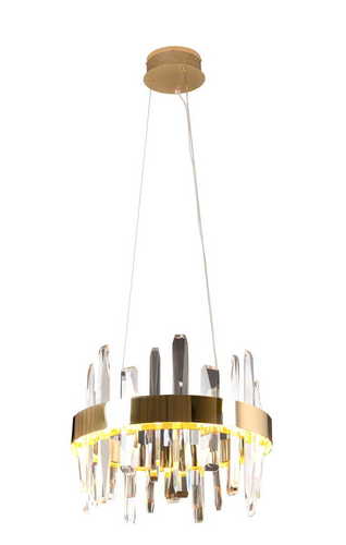 Sprawdź Lampa wisząca Max Light Prince P0420 złota 40 cm LED 21W