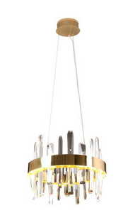 Lampa wisząca Max Light Prince P0420 złota 40 cm LED 21W 0 Lampa wisząca Max Light Prince P0420 złota 40 cm LED 21W small 0